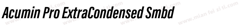 Acumin Pro ExtraCondensed Smbd字体转换